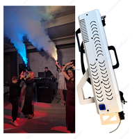 Événement spectacle Disco mariage pistolet à fumée 1800W mitrailleuse à fumée à base d'eau RGB 9LED colonne d'air effet de scène pour Dj discothèque fête