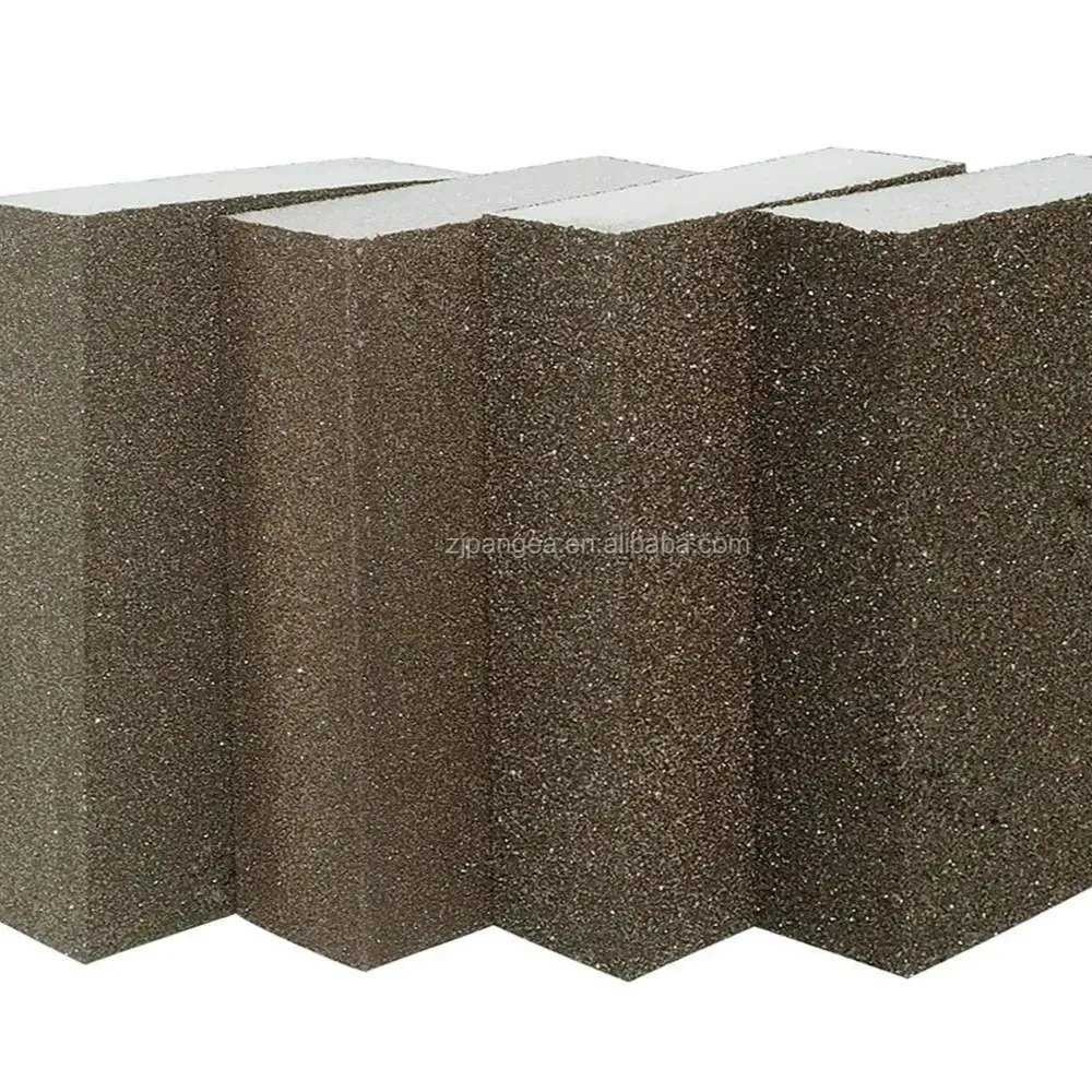 hot sales abrasive sponge foot sanding block emery foam Silicon Carbide pumice hand sponge sanding block