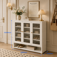 Meuble à chaussures en acier moderne, coloré et durable, avec montage facile, organisateur de rangement créatif pour enfants et mobilier de maison