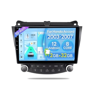 10 Inch Android 13 Touch Screen Car Multimedia Player with GPS <strong>Navigation</strong> Bluetooth FM CarPlay for Honda <strong>Accord</strong> 2003-2007 - Product Image 1