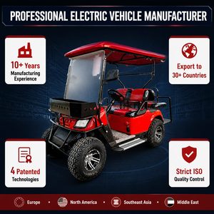Voiturette <span class=keywords><strong>de</strong></span> golf électrique 4 places 72V au lithium tout-terrain avec pneus larges, prix <span class=keywords><strong>concessionnaire</strong></span>, directement <span class=keywords><strong>de</strong></span> l'usine, rouge - Product Image 4
