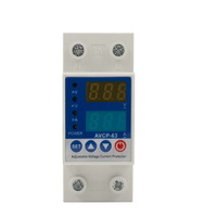 Stabilisateur de tension monophasé 63A, protection de limite réglable, protecteur de tension, courant alternatif 40A/63A, 230V, montage sur rail DIN