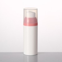 Botol Pompa Roll-on Tanpa Udara PP untuk Kemasan Kosmetik, Wadah Silinder untuk Serum Lotion 30ml 50ml