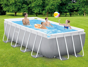 Piscina <span class=keywords><strong>Rectangular</strong></span> <span class=keywords><strong>con</strong></span> Estructura de Acero 26790 <span class=keywords><strong>Intex</strong></span> 4m x 2m x 1,22 m <span class=keywords><strong>con</strong></span> <span class=keywords><strong>Bomba</strong></span> de Seguridad de PVC para Adultos para Uso en Jardín, Venta Al por Mayor - Product Image 2