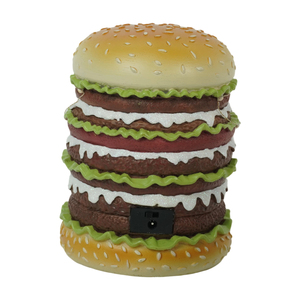 Décoration de Noël Animée Créative et Amusante en Résine LED en Forme de Burger, Personnalisable avec 8 Mélodies Musicales, Idéale pour Cadeaux d'Intérieur - Product Image 6