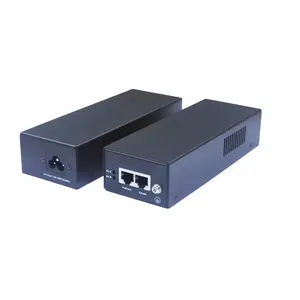 PE90 Gigabit Single Port PoE Injector 55V 90Watt For IP Cameras