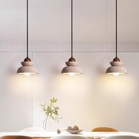Lustre suspendu Wabi Sabi en travertin jaune, style Art déco, avec LED blanc chaud, pour chambre à coucher, chevet, salle à manger, îlot