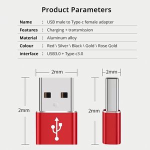อะแดปเตอร์แปลง Type C ตัวเมีย เป็น USB3.0 USB 3.0 ตัวผู้ OTG ราคาโรงงาน - Product Image 2