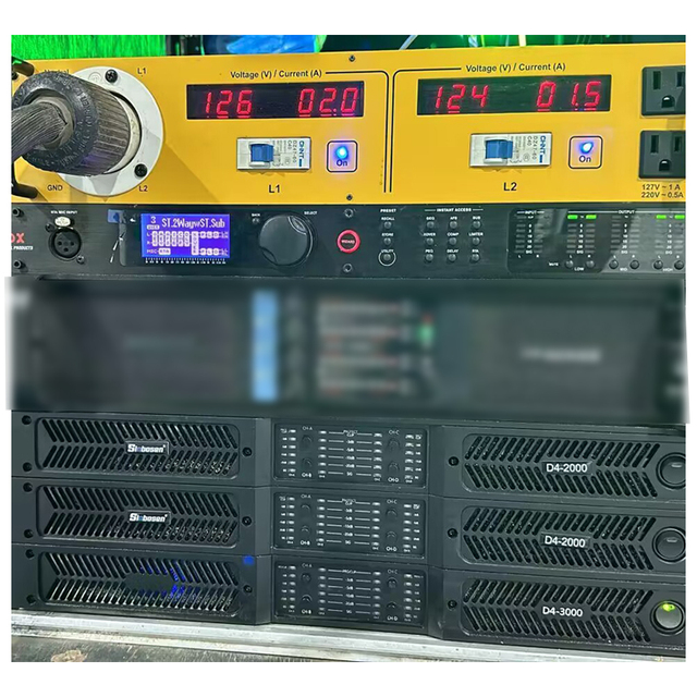 D4-2000 8000 Watt Class D Amplifier Sound Equipment Amplifiers Speaker Power Amplifier for Dj