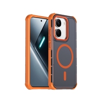 Coque de téléphone avec airbag à quatre coins, anti-chute, clés métalliques, objectif magnétique, charge sans fil pour Xiaomi Poco X8 Pro 5G