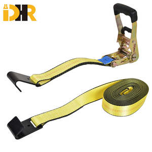 Tali Pengikat Ratchet Berkualitas Tinggi Grosir 2" * 27' 10000lbs Heavy Duty dengan Pengait Datar untuk Pengikatan Kargo Truk - Product Image 2