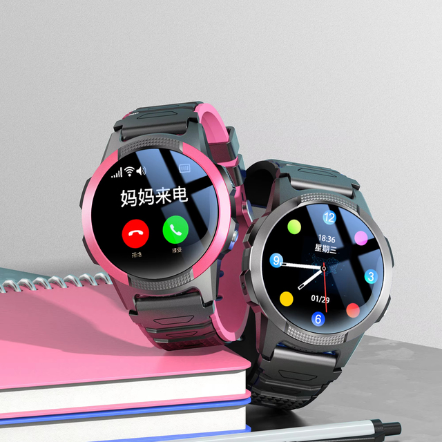 Moxtop Kids Smart Watch Dynamic Digital Watch Faces Voice Chat Dial Number GPS SOS IPX7 Activity Tracker Games 4G Compatible