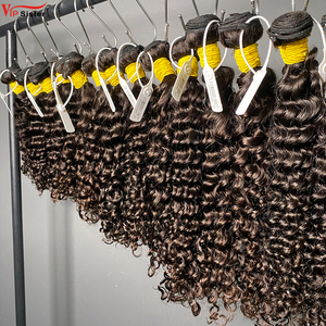 Extensiones <span class=keywords><strong>de</strong></span> Cabello Humano Rizado Profundo con Cutícula Completa, Baratas, al por Mayor, Cabello Indio Virgen sin Procesar - Product Image 4