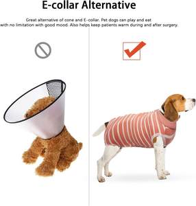 Traje de recuperación quirúrgica <span class=keywords><strong>para</strong></span> perros, traje de recuperación <span class=keywords><strong>para</strong></span> heridas abdominales femeninas y masculinas, <span class=keywords><strong>chaleco</strong></span> anti-lamer <span class=keywords><strong>para</strong></span> las enfermedades de la piel - Product Image 5