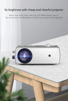 Projecteur intelligent Full HD 1080P LCD LED K18 pour cinéma maison avec Wi-Fi, 550 lumens, garantie 1 an