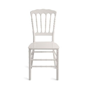 Chaise Napoleon Chiavari blanche de haute qualité Mobilier d'hôtel empilable de luxe pour mariages Banquets modernes Villas de qualité supérieure - Product Image 1