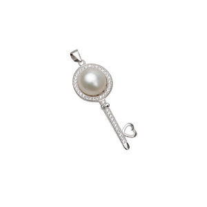 Pendentif en argent Han S925, pendentif en forme de cœur pour femme, bricolage, perle, plateau vide pour bijoux, accessoires 10-14, 616 - Product Image 5