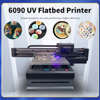 Impresora plana UV de escritorio fiable Artiprint 6090, botella de tarjeta de PVC, copa de pelota de Golf, Impresora de urdimbre para impresión de vidrio de funda de teléfono
