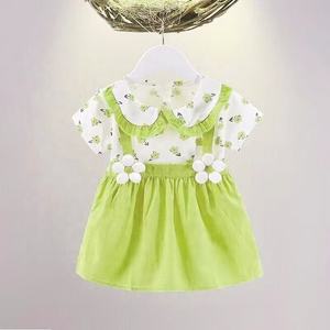 ชุดเสื้อผ้าเด็กน่ารักฤดูร้อนสำหรับเด็กทารกวัยหัดเดินชุดเดรสแขนสั้น<span class=keywords><strong>ร้อย</strong></span>ชิ้น835การ์ตูน - Product Image 6