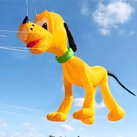 3D Gonflable 10 ㎡   Cerf-volant Pluto, cerf-volant animal doux et mignon en forme de chien, cerf-volant de plage en nylon, jouets d'extérieur de l'usine de Weifang