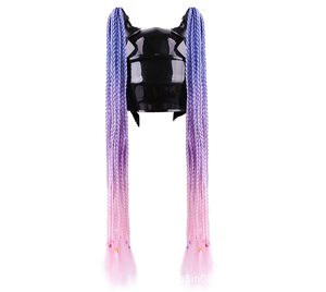 Nuevo Casco de Motocicleta Integral Estilo Punk Ferrocarrilero con Trenzas, Universal para Scooters, 24 Colores, Aprobado por DOT, Carcasa de ABS - Product Image 5