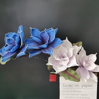 Fleurs de mousse EVA faites à la main, 83CM, fleurs artificielles de magnolia pour décoration de mariage et de maison, nouvelle collection