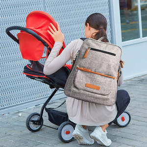 <span class=keywords><strong>Sac</strong></span> à <span class=keywords><strong>dos</strong></span> élégant imperméable et personnalisé pour changer les couches de bébé <span class=keywords><strong>avec</strong></span> poche et chauffe-biberon - Product Image 3