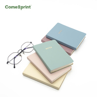 Benutzer definierter Druck A5 A6 Notizbücher Business Office Planer Journal PU Leder Notizbuch OEM Hochglanz Kunstdruck papier Leder Notizbuch