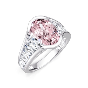 Best Selling Copper Platinum Plated Women's Multi Color Cubic Zirconia Prong Set Light Luxury Ice Flower Cut Butterfly Ring - Product Image 1