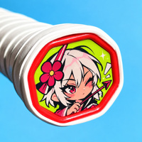 Autocollant de protection personnalisé Vigreat pour la poignée de raquette, facile à appliquer, imprimé anime, pour personnaliser la raquette