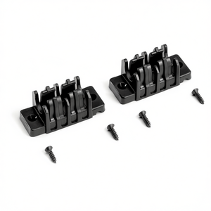 Clips de repuesto para panel de herramientas, paquete de 2 soportes de montaje de plástico negro con tornillos, para 00 21 3X - Product Image 1