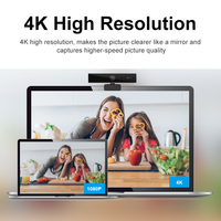 C48 4K Web Kamerası 30fps Otomatik Odaklama Akışlı USB Web Kamerası Geniş Açılı 90 Derece Oyun Konferansı Dizüstü Bilgisayar Android TV Kutusu için