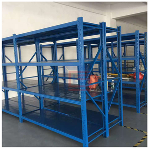 מדפי מחסן כבדים ללא ברגים, מדפי פלדה רב-שכבתיים לאחסון לוגיסטי - Product Image 2