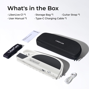Guitare intelligente sans frettes LiberLive C1 avec kit d'accessoires, cadeau d'anniversaire personnalisable - Product Image 4