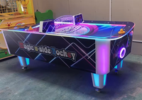 Machine de jeu d'arcade à monnayeur 2 joueurs, simulateur de hockey sur air à surface U, en plastique, garantie 1 an pour usage intérieur
