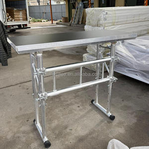 Mesa de DJ Móvil de Aluminio Ajustable, Cabina de DJ Plegable y Ligera para Eventos - Product Image 1