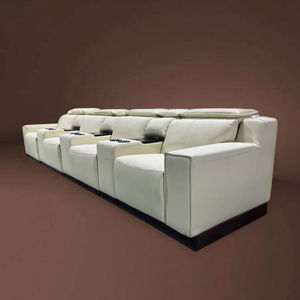 Custom Modern European Style U-Shaped Leisure Fabric Recliner Sectional <strong>Sofa</strong> <strong>Set</strong> Rectangle Shape For Living Room - Product Image 2