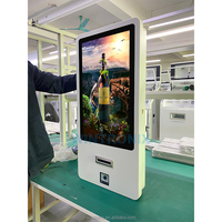 Kiosco Interactivo de Autoservicio de 21.5 Pulgadas, Máquina de Pago Automático, Pantalla Táctil, Mini Kiosco para Restaurante, Lector de Códigos de Barras, SDK