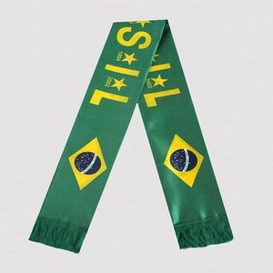 Écharpes et châles traditionnels personnalisés en gros, en polyester, souvenirs en vrac pour les supporters de football et de basketball - Product Image 2