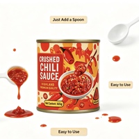 Sauce Pimentée Rouge Non-OGM en Conserve, Pâte Hachée Épicée avec Sel, Ingrédients Naturels, Sans MSG, Condiment Fermenté en Vrac