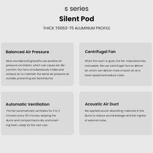 Pod de estudio privado portátil para oficina, espacio de trabajo móvil moderno, cabinas de trabajo, cápsulas acústicas silenciosas, cabina de reunión - Product Image 5