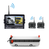 Écran de moniteur de voiture de 7 pouces 1080P Kits sans fil IR Vision nocturne sauvegarde inverse affichage du système de caméra sans fil numérique pour camion