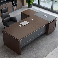 Table de direction simple et moderne haut de gamme, mobilier de bureau de luxe, design modulaire en bois
