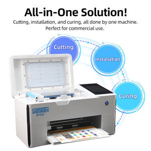 Thông minh di động điện thoại di động hidrogel TPU màn hình bảo vệ phim Sticker trở lại tấm da chết cắt chữa Applicator Máy làm - Product Image 2