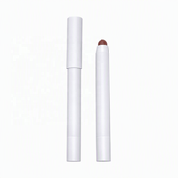 Crayon à lèvres crémeux et lisse, longue tenue, 6 couleurs, effet estompé, avec étiquette personnalisée, emballage discret