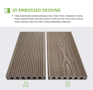 Plancher de terrasse moderne en WPC, résistant aux UV, disponible en diverses dimensions ou sur mesure, prix abordable, épaisseur supérieure à 23 mm pour extérieur - Product Image 3