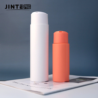 Bouteille de shampooing cosmétique en plastique orange avec pompe à lotion, 100 ml, 150 ml, 200 ml, 250 ml, 300 ml, 350 ml