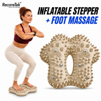 Peralatan Fitness Stepper Tiup untuk Olahraga di Rumah, Stepper untuk Latihan Jalan Kaki di Dalam Ruangan dengan Titik Kontak yang Ditinggikan, Alat Latihan Kaki