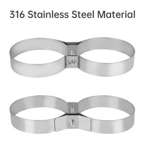DIDEEP - Correa de Buceo Técnico Ecológica para Dos Tanques, Soporte de Doble Cilindro de Acero Inoxidable 316, Anillo de Conexión en Forma de 8 - Product Image 2