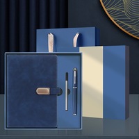 Coffret Cadeau de Carnets A5 Personnalisés Épais avec Reliure Cousue et Couverture en Similicuir – Souvenir d'Événement Professionnel